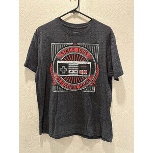 Nintendo NES Retro Men's Tee Dark Gray Size L